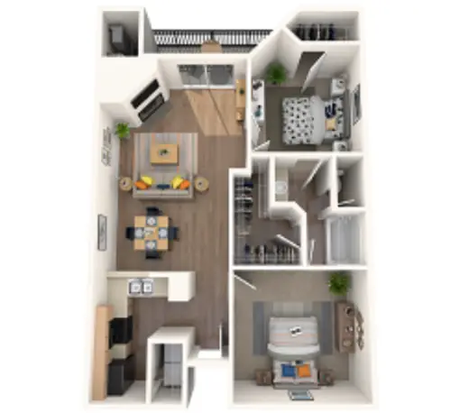 The Madison on the Lake Houston Apartment Floor Plan 3