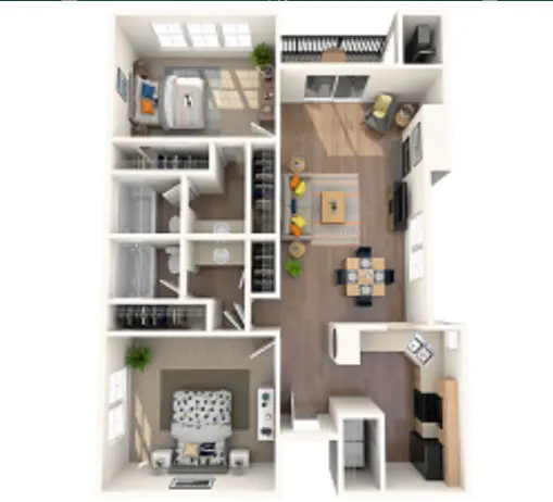 The Madison on the Lake Houston Apartment Floor Plan 4