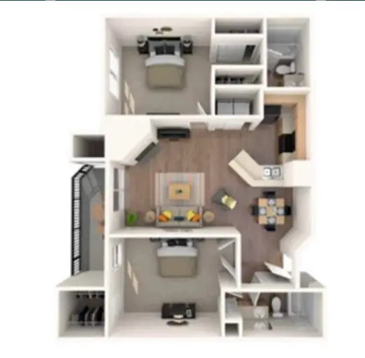 The Madison on the Lake Houston Apartment Floor Plan 5