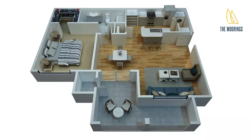 The Moorings Floorplan 1