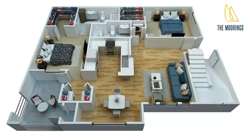 The Moorings Floorplan 3