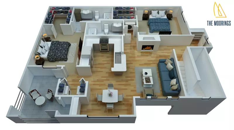 The Moorings Floorplan 4