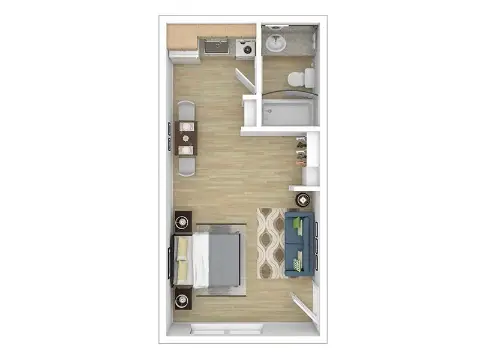 The Passages at Rye 1255 Houston Apartment Floor Plan 4