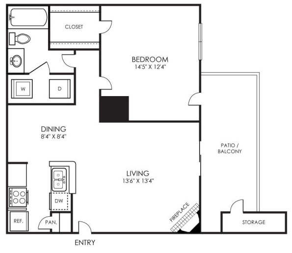 The Pearce on the Lake Floorplan 1