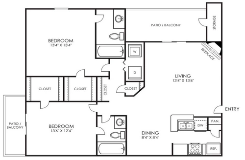 The Pearce on the Lake Floorplan 2