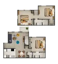 The Place at Barker Cypress Apartment Houston Floor Plan 15