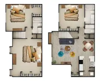 The Place at Barker Cypress Apartment Houston Floor Plan 7