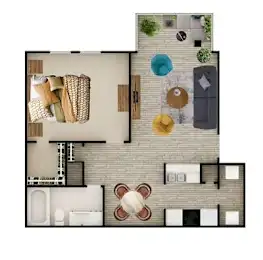The Place at Barker Cypress Houston Apartment Floor Plan 17