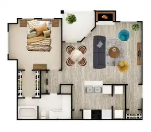 The Place at Barker Cypress Houston Apartment Floor Plan 20