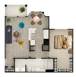 The Place at Barker Cypress Houston Apartment Floor Plan 21