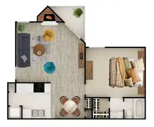 The Place at Barker Cypress Houston Apartment Floor Plan 25