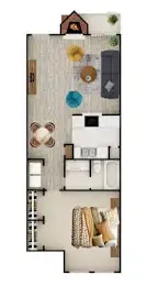 The Place at Barker Cypress Houston Apartment Floor Plan 26