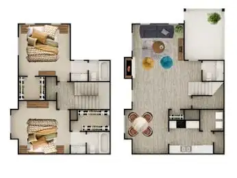 The Place at Barker Cypress Houston Apartment Floor Plan 30