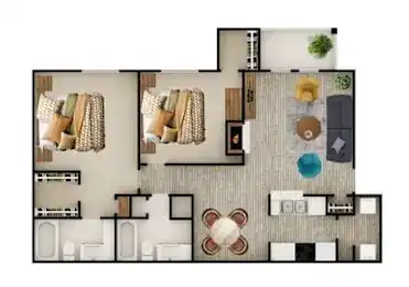 The Place at Barker Cypress Houston Apartment Floor Plan 31