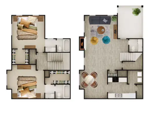 The Place at Barker Cypress Houston Apartment Floor Plan 9