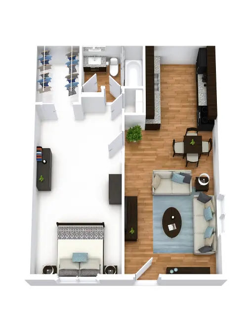 The Plaza at Hobby Airport Houston Apartments Floor Plan 2