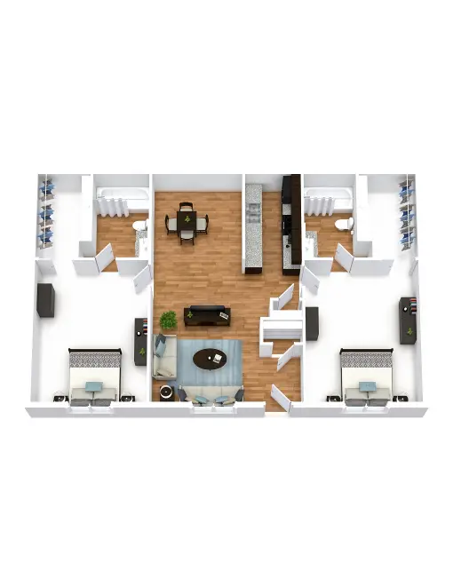 The Plaza at Hobby Airport Houston Apartments Floor Plan 5