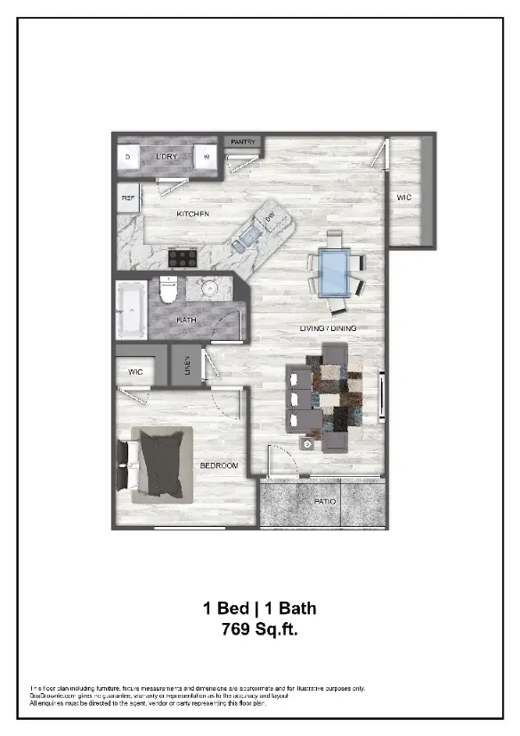 The Ranch at Sienna Houston Apartment Floor Plan 2