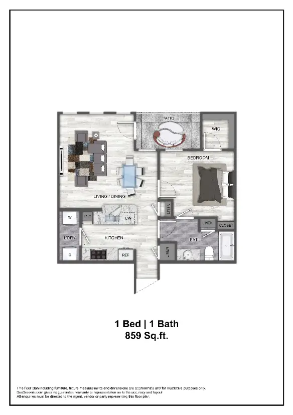 The Ranch at Sienna Houston Apartment Floor Plan 3