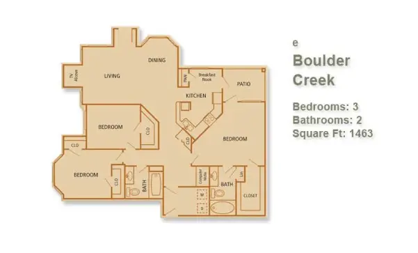 The Reserve at Autumn Creek Houston Apartments Floor Plan 10