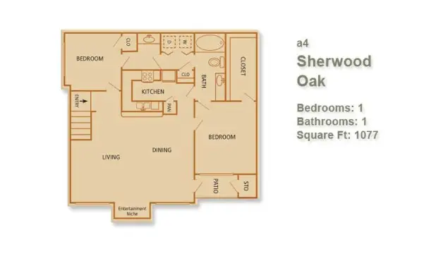 The Reserve at Autumn Creek Houston Apartments Floor Plan 4