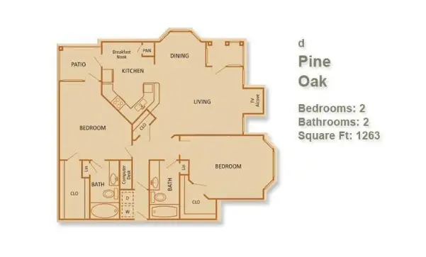 The Reserve at Autumn Creek Houston Apartments Floor Plan 7