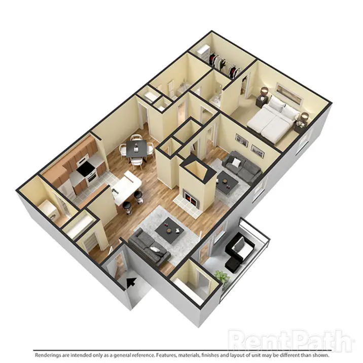 The Reston Apartments Houston Apartments Floor Plan 4