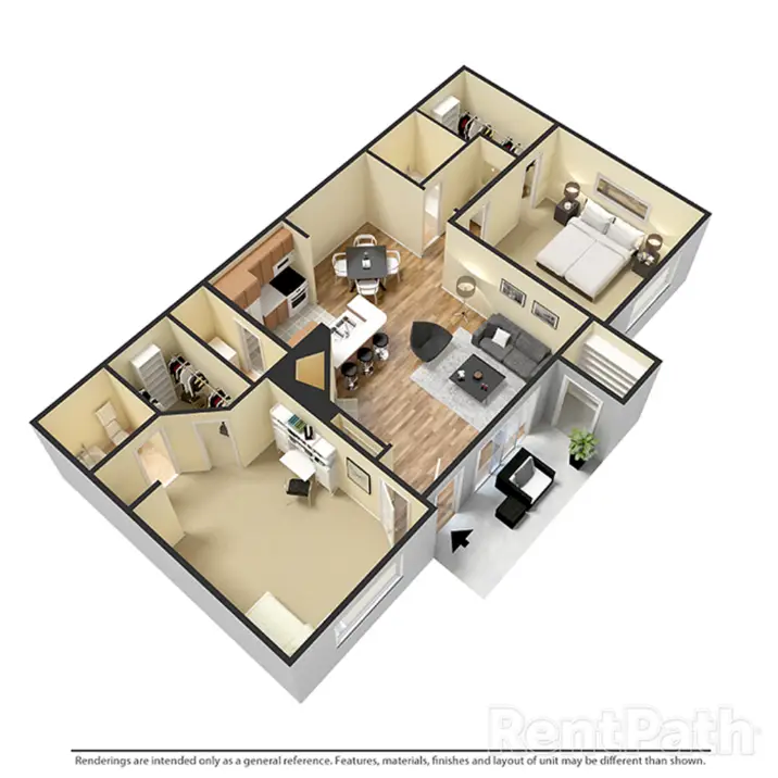 The Reston Apartments Houston Apartments Floor Plan 5