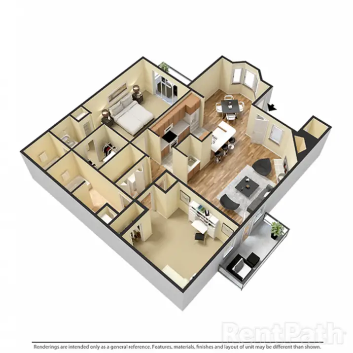 The Reston Apartments Houston Apartments Floor Plan 6