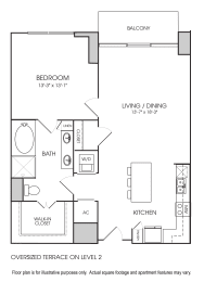 The Sovereign at Regent Square Houston Apartment Floor Plan 3