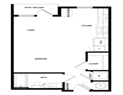 The Standard on the River Floorplan 3