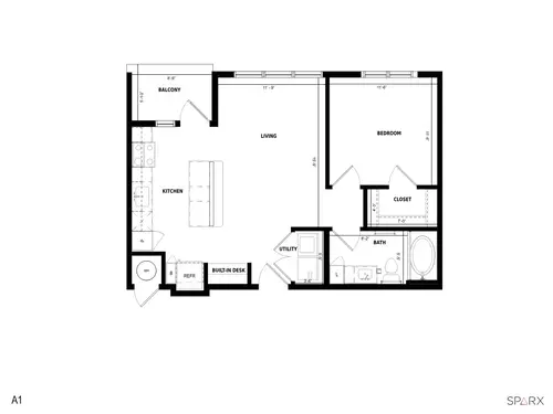 The Standard on the River Floorplan 4