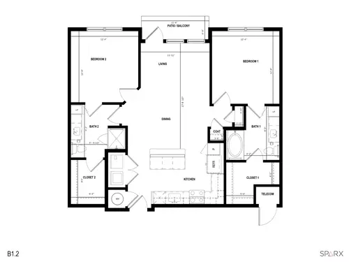 The Standard on the River Floorplan 8