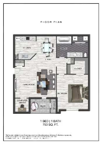 The Trestles Stafford Houston Apartments Floor Plan 1