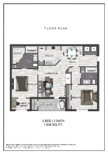 The Trestles Stafford Houston Apartments Floor Plan 3