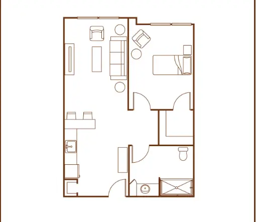 The Village of River Oaks Houston Apartment Floor Plan 1