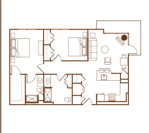 The Village of River Oaks Houston Apartment Floor Plan 15