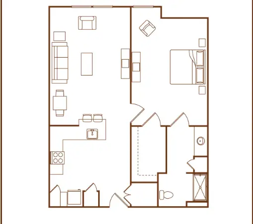 The Village of River Oaks Houston Apartment Floor Plan 4