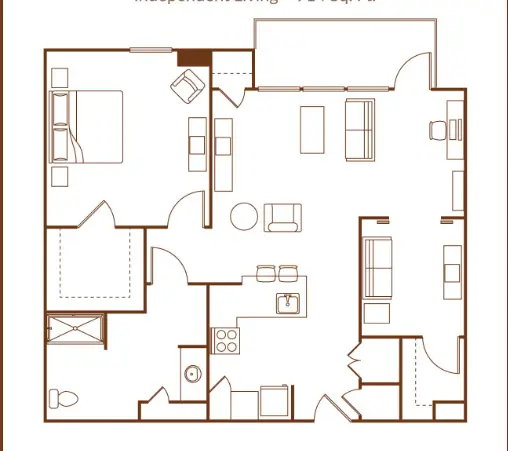 The Village of River Oaks Houston Apartment Floor Plan 5