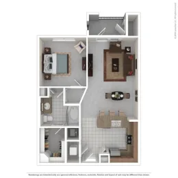 The Villas at Bunker Hill Floorplan 1