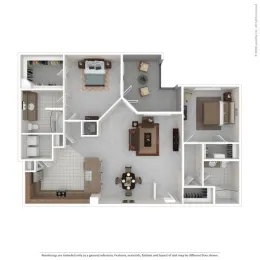 The Villas at Bunker Hill Floorplan 15