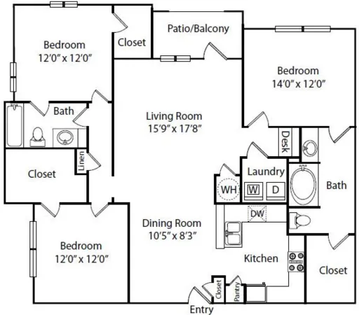 The Villas at Shadow Creek Floorplan 1