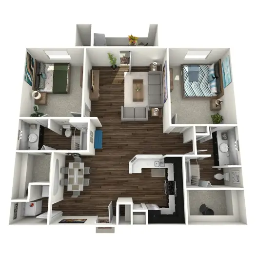 The Viv on West Dallas Houston Apartment Floor Plan 10