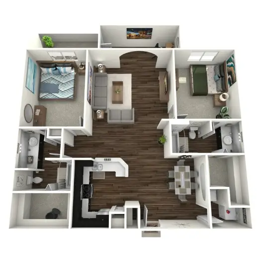 The Viv on West Dallas Houston Apartment Floor Plan 11