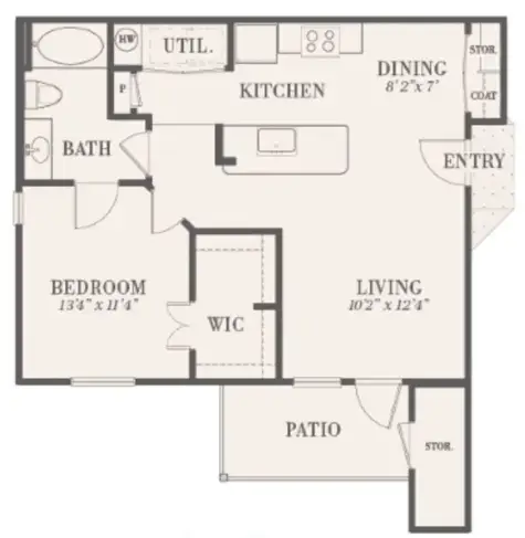 The Waterford at Summer Park Houston Apartments Floor Plan 2