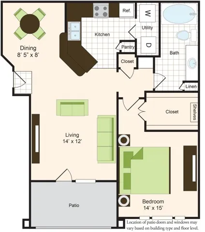 Village on the Lake Floorplan 1