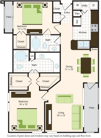 Village on the Lake Floorplan 8