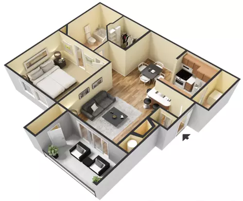 Waterside Apartments Floorplan 2