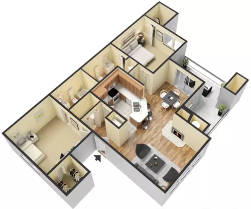 Waterside Apartments Floorplan 4