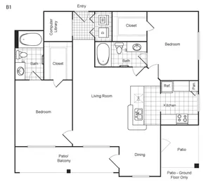 Weston at Copperfield Houston Apartment Floor Plan 11